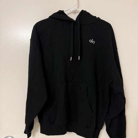 Alo Yoga Accolade Hoodie (Black) Size S - Picture 3 of 5